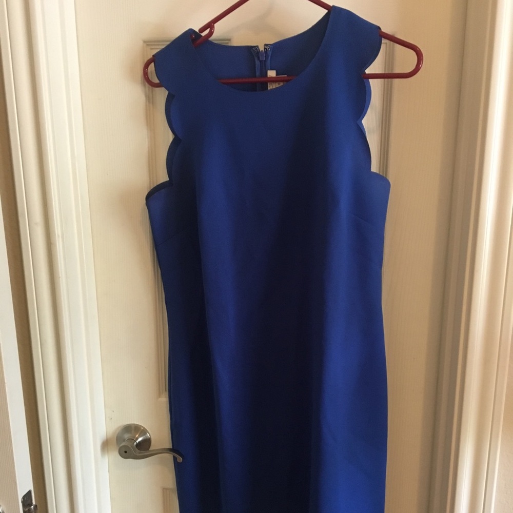 J. Crew scallop dress